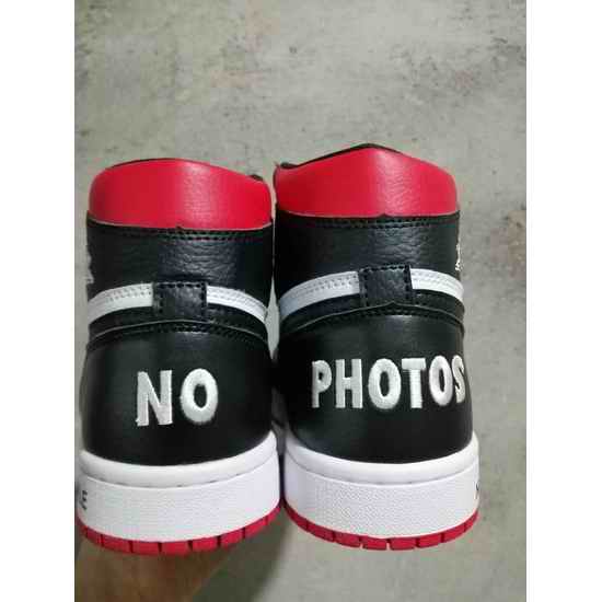 Air Jordan 1 Wear Me No PHoto 2019 Black Red Men Shoes